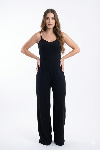 Enterito Negro Night Chic de Tiras Finas Elegancia Atemporal